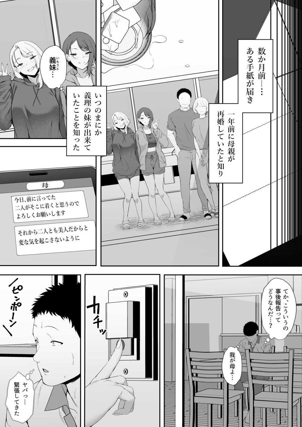 【エロ漫画】突然できた双子の義妹との同居生活【[X36丸ボックス] ギャギャギャ・ギャル・ハーレム】