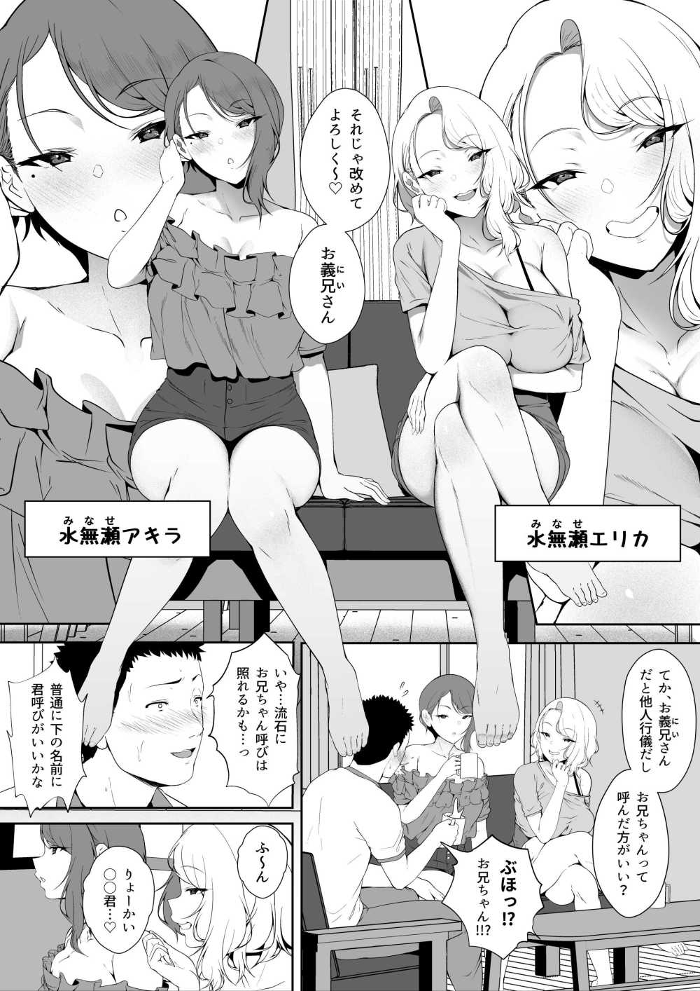 【エロ漫画】突然できた双子の義妹との同居生活【[X36丸ボックス] ギャギャギャ・ギャル・ハーレム】