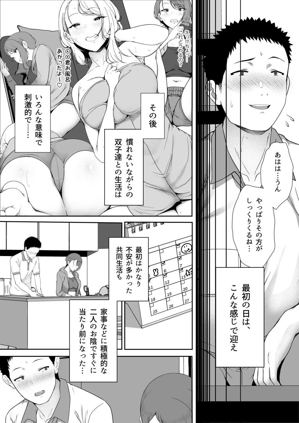 【エロ漫画】突然できた双子の義妹との同居生活【[X36丸ボックス] ギャギャギャ・ギャル・ハーレム】