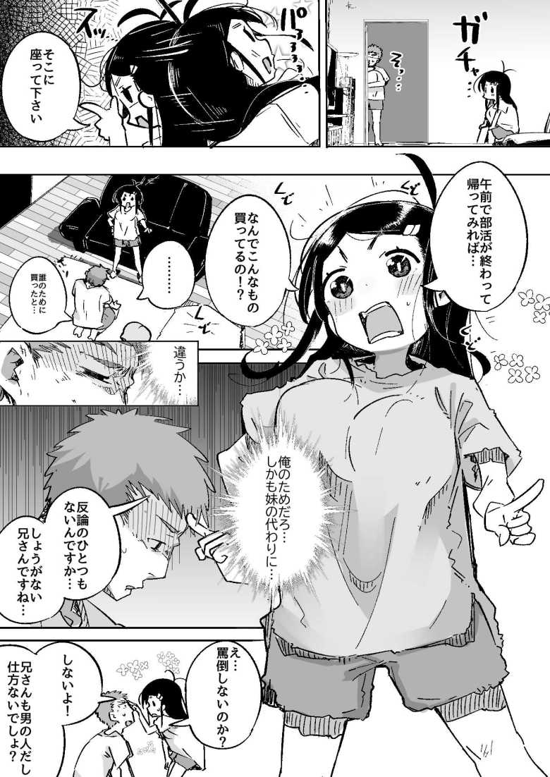 【エロ同人】僕は、妹の誘惑に耐え切れずオナホということにしてセックスをする。【常夏山椒魚】