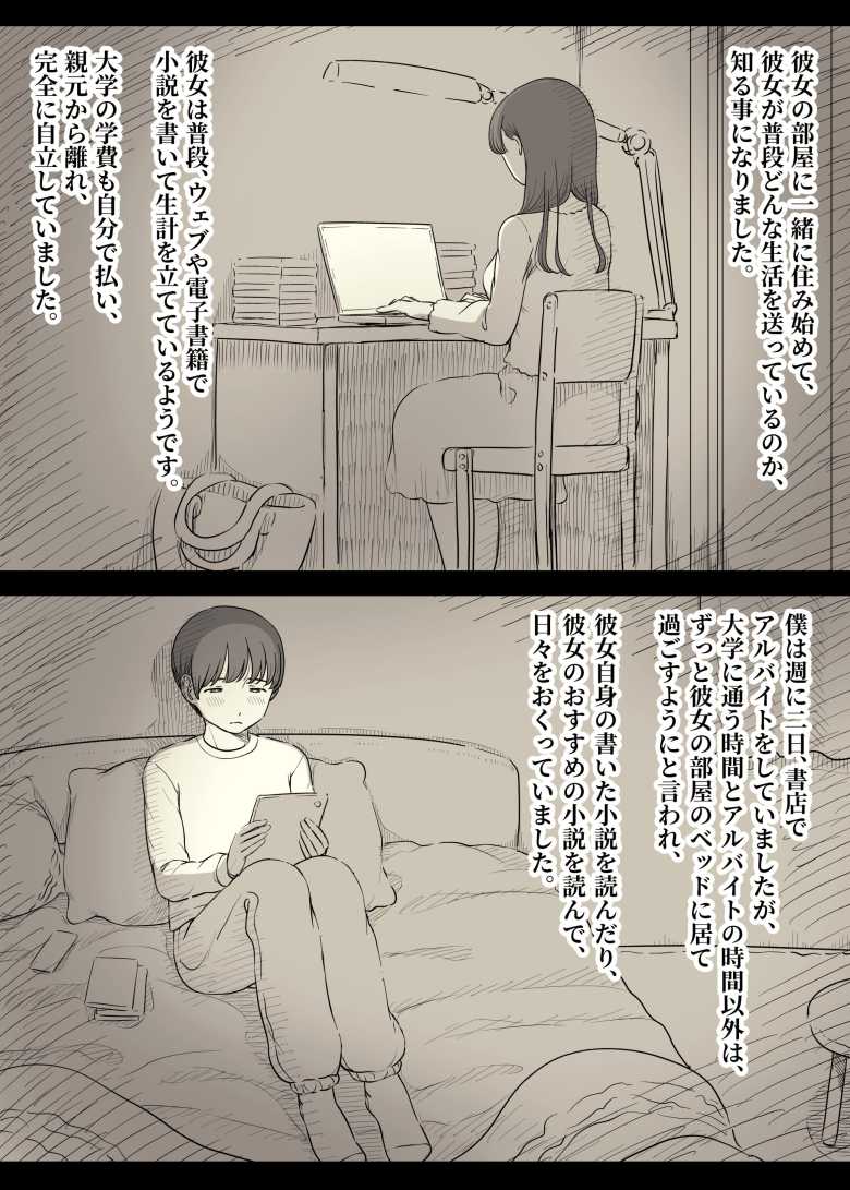 【エロ同人 文学女子に食べられる5】清楚な文学JDに童貞先輩が食べられる【ひまわりのたね】