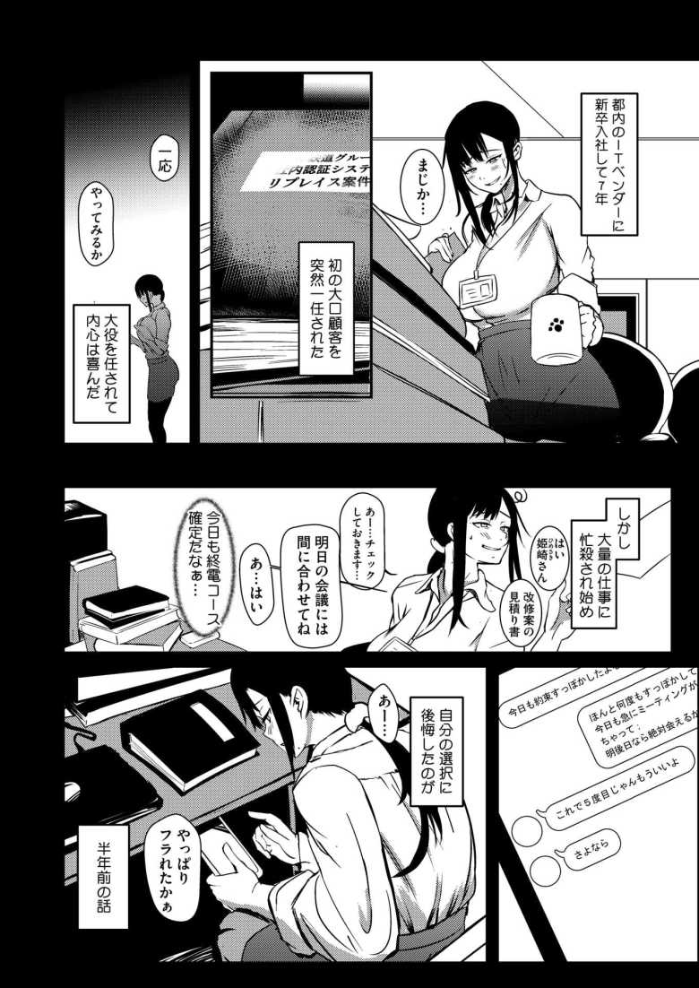 【エロ漫画 人に一癖。無くて七癖。】残業続きで溜まった性欲を配達員で発散する【Nekotamas】
