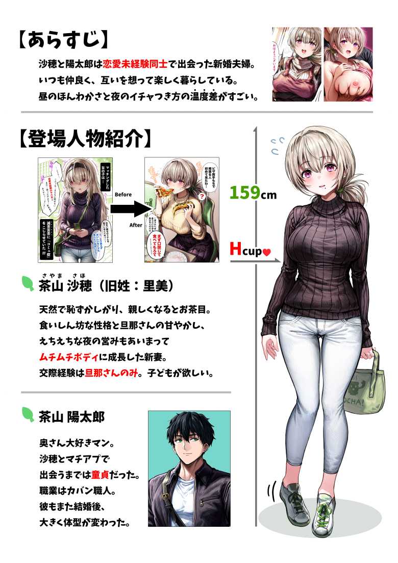 【エロ同人】乳・夫婦ノ夜〜お茶目な奥さんの甘々爆乳ご奉仕〜【ぎばちゃん】