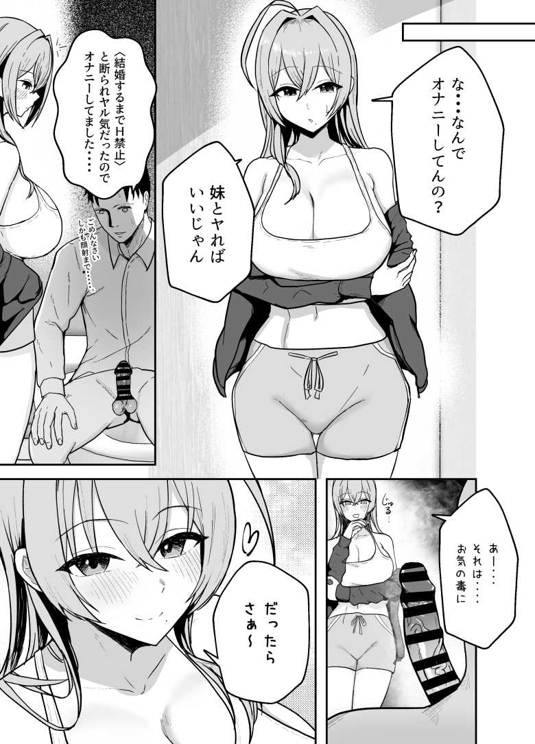【エロ同人 抜いてくれる彼女の爆乳姉ちゃん】彼女の家でお姉さんにこっそり抜いてもらっちゃう【バケツプリン】