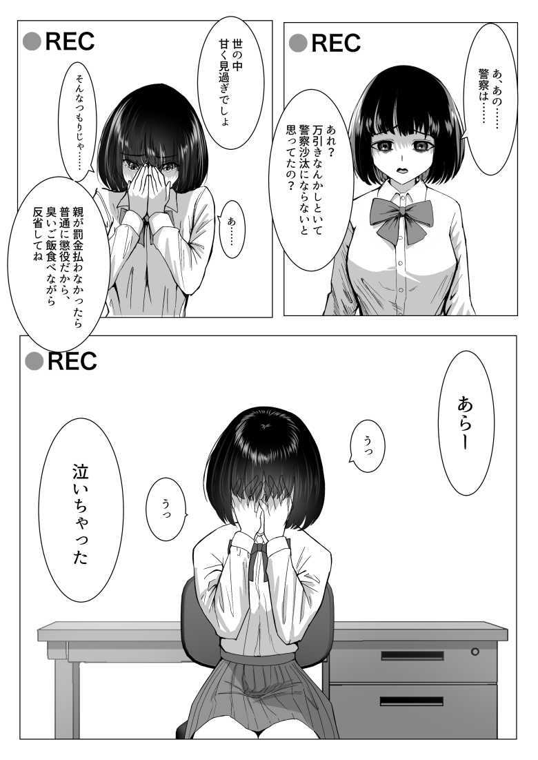 【エロ同人】万引きJKを脅してセックスして、内緒でハメ撮り撮影した話【ながぐつ】