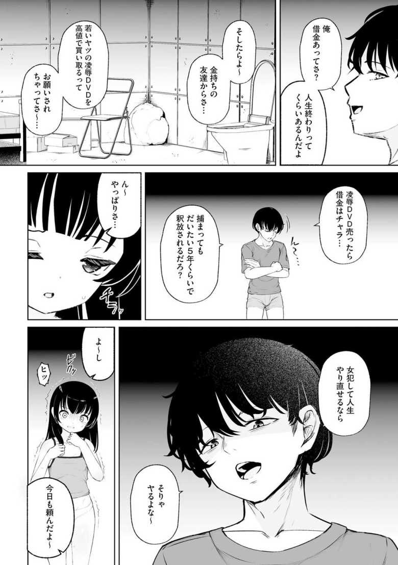 【エロ漫画 美少女強制監禁調教】借金返済の為にヤバイ事に手を出す男【もやしばーすと】