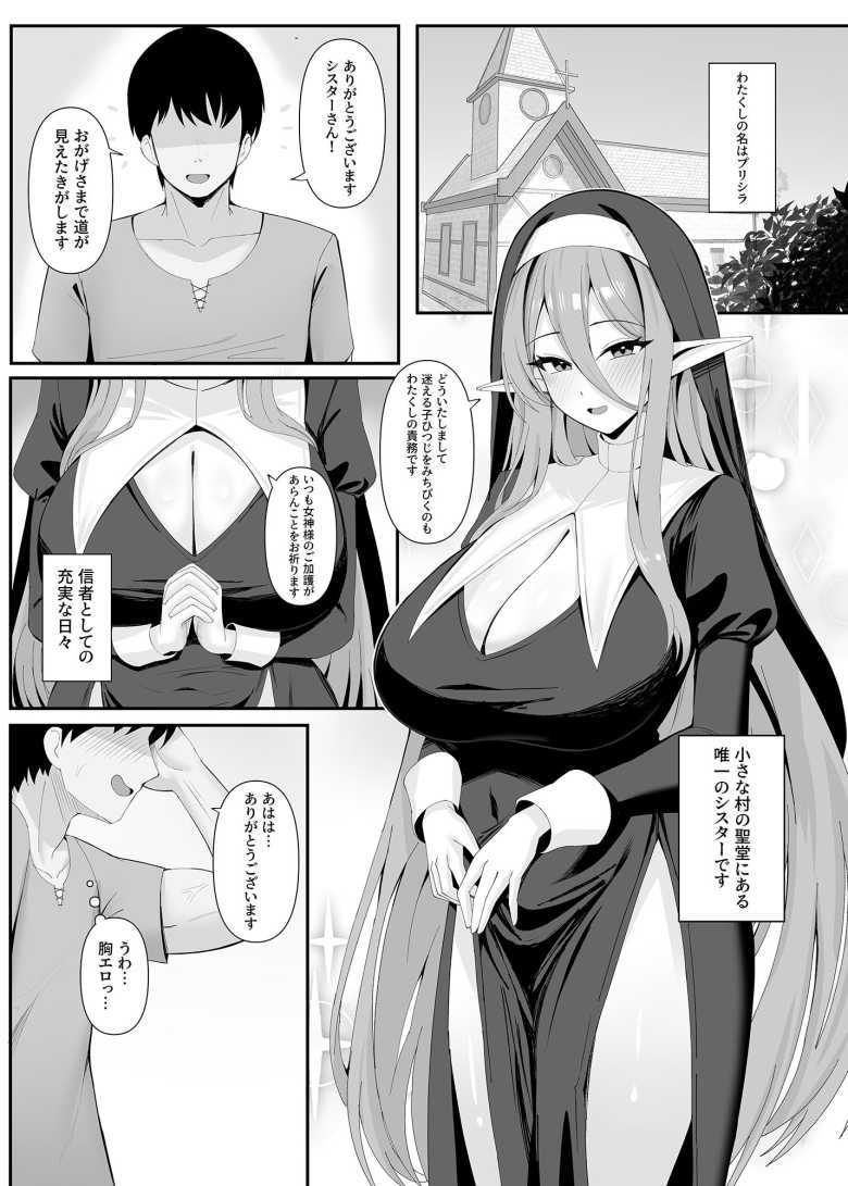 【エロ同人】発情期のエルフシスターさんは毎日浄化中【ポテトボム】