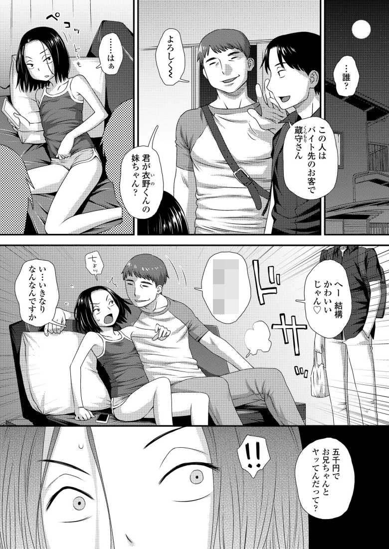 【エロ漫画 妹のマ●コの使い方】兄とお小遣い稼ぎと称してセッ●スする妹【くどうひさし】