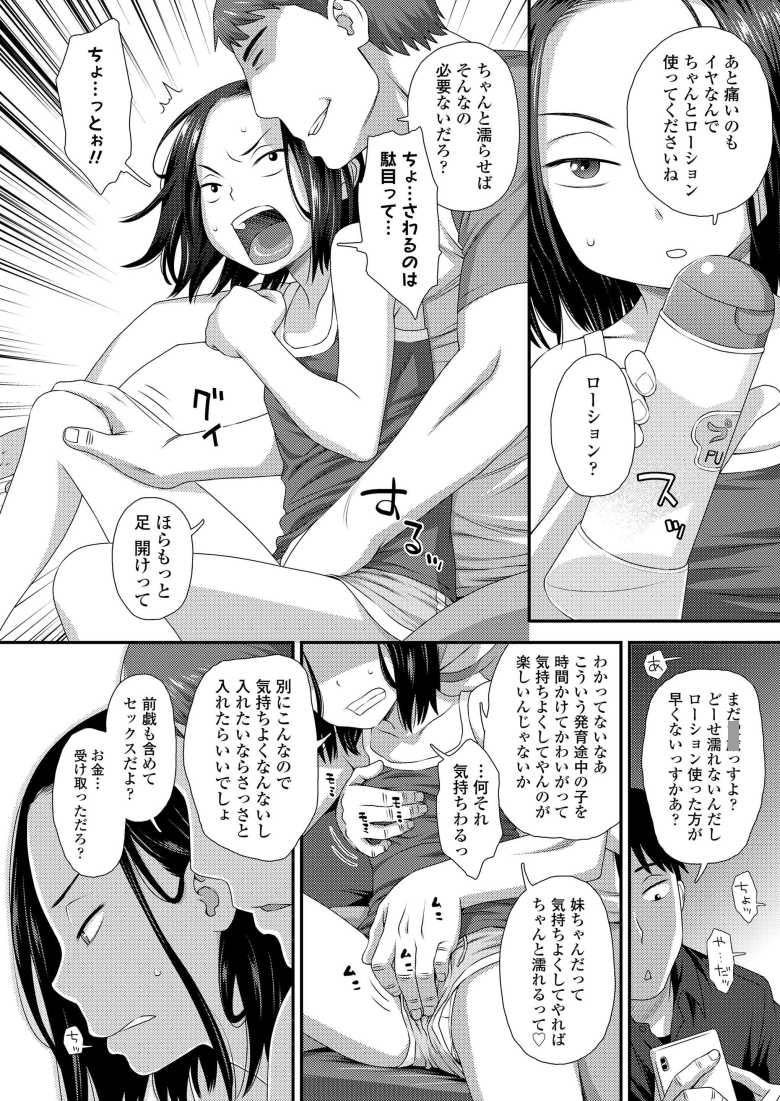 【エロ漫画 妹のマ●コの使い方】兄とお小遣い稼ぎと称してセッ●スする妹【くどうひさし】