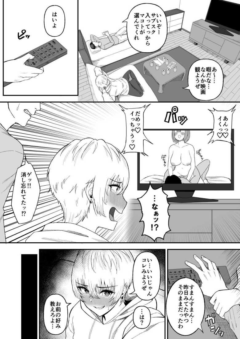 【エロ同人 親友のイケメン男子が実は爆乳女子だと判明した場合】親友が女だった!?【俺のささくれ】