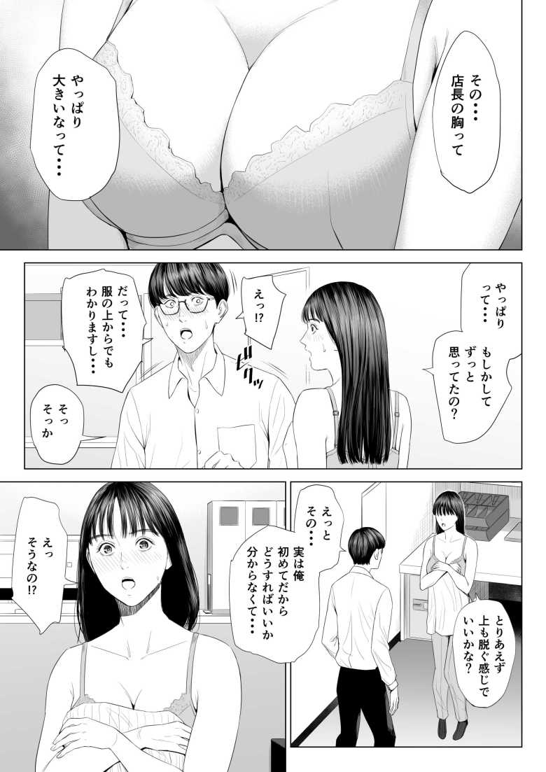 【エロ同人 店長って、巨乳でちょっとMですよね?】年末のバイトで年上女店長とエッチする関係に【多摩豪】