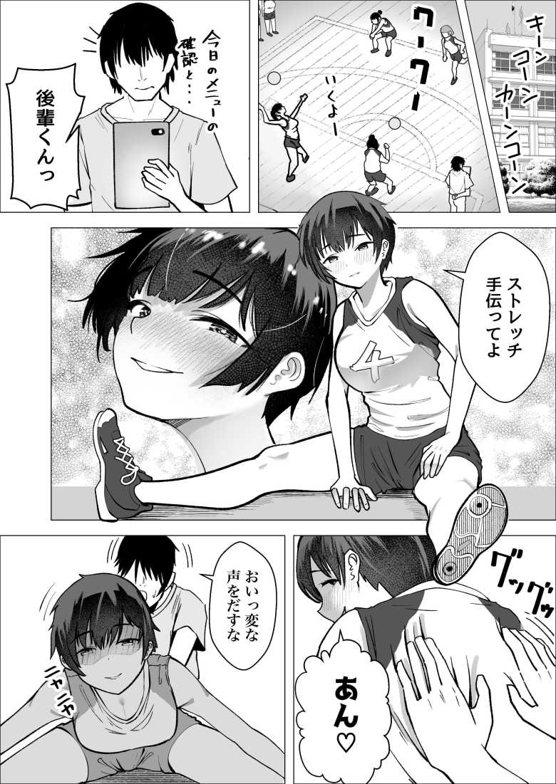 【エロ同人】バレー部のエースをトラブルから助けたら性的に押し倒されたw【大暴走エースと生意気マネの恋のはじめかた】
