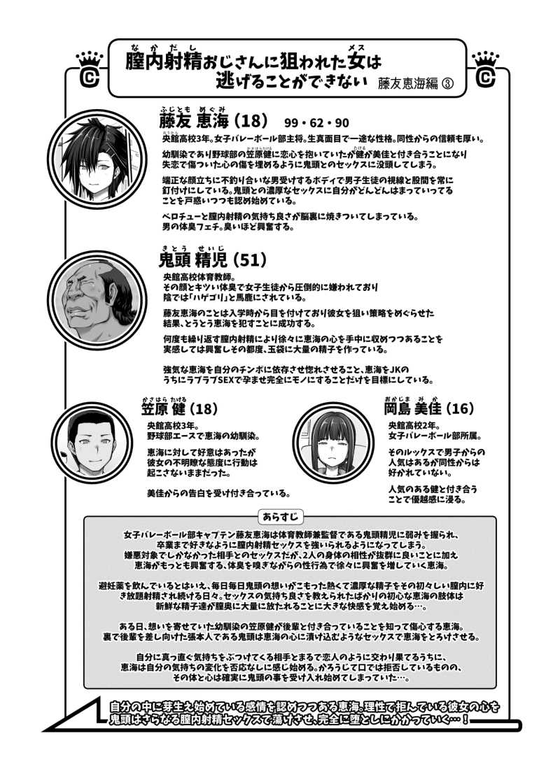 【エロ同人】女子バレキャプテンが監督に卒業まで膣内射精セックスを強いられる【膣内射精おじさんに狙われた女は逃げることができない】