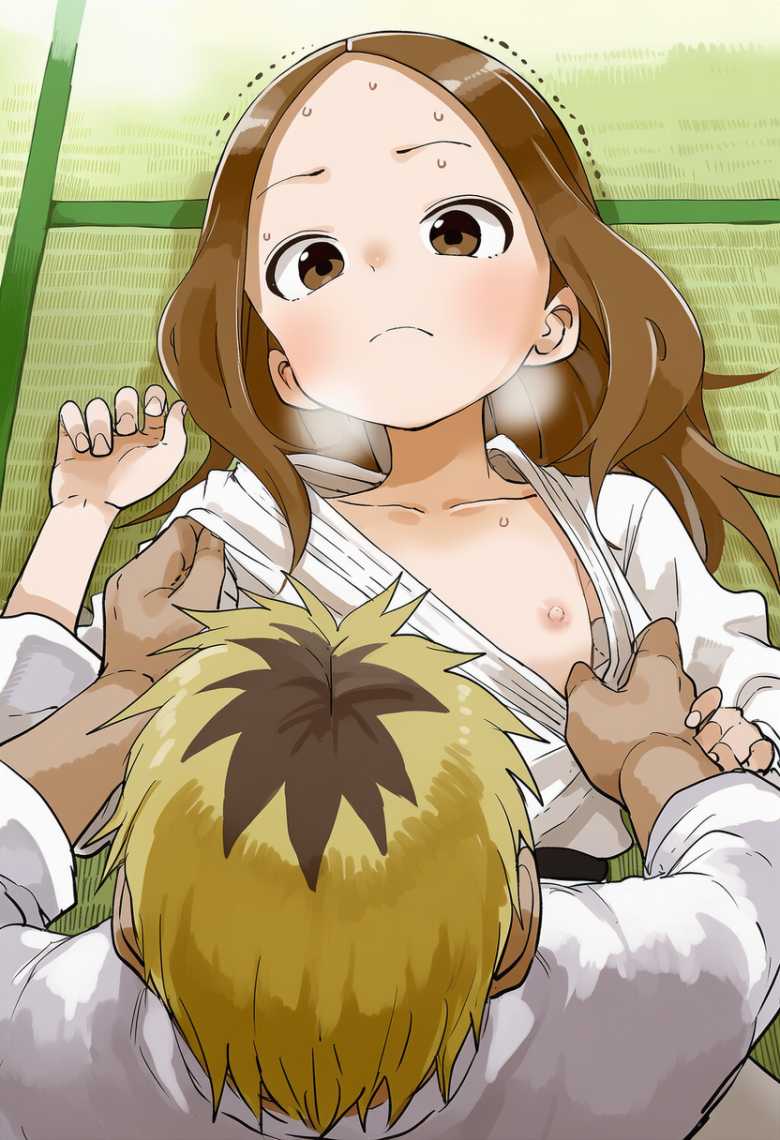 【画像】男と柔道の練習でなぜか手マンでイかされる高木さん【からかい上手の高木さん】