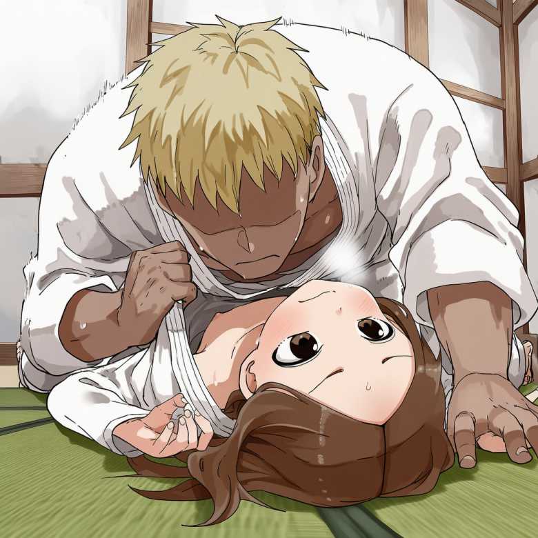 【画像】男と柔道の練習でなぜか手マンでイかされる高木さん【からかい上手の高木さん】