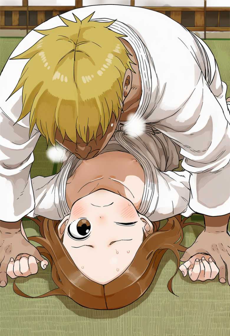 【画像】男と柔道の練習でなぜか手マンでイかされる高木さん【からかい上手の高木さん】