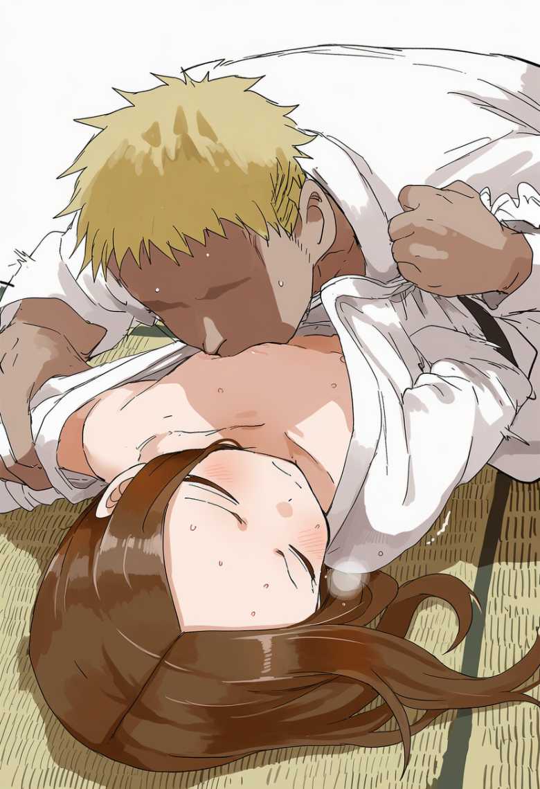 【画像】男と柔道の練習でなぜか手マンでイかされる高木さん【からかい上手の高木さん】