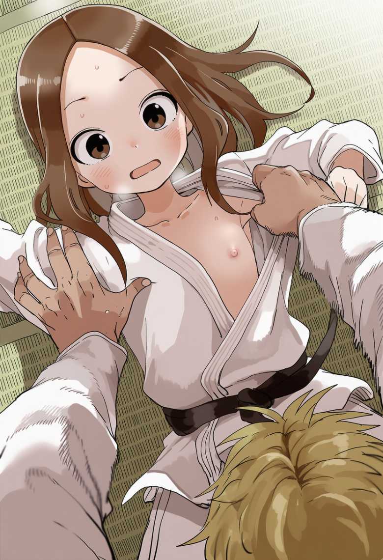 【画像】男子との柔道練習で抑え込まれ無責任中出しされる高木さん