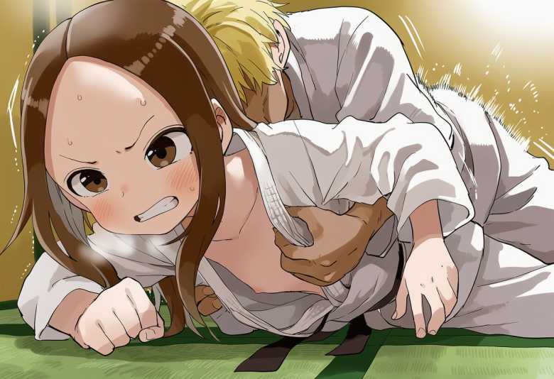 【画像】男子との柔道練習で抑え込まれ無責任中出しされる高木さん