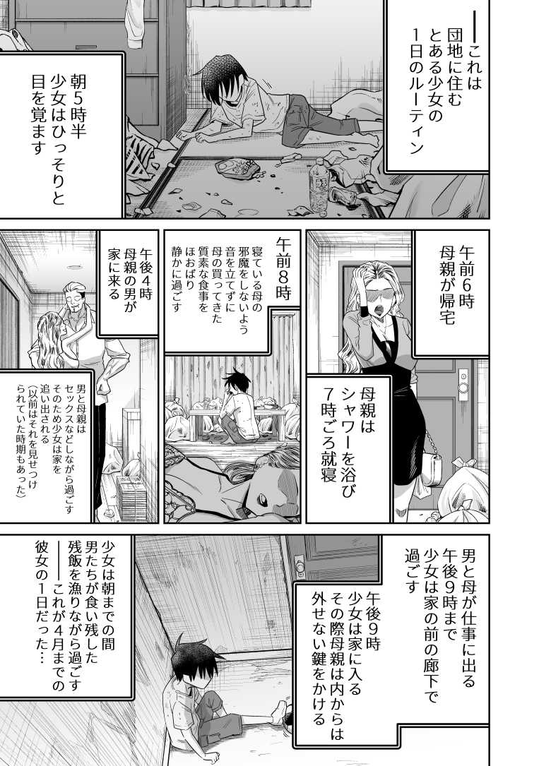【エロ同人】「あっ…そこ吸うの…やばっ…♥」とある団地に住むかわいそうな女子さんのお話【団地の友達 中編】
