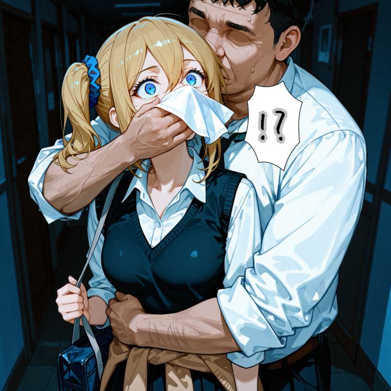 【画像】「夜は危ないぞぉ…先生が送ってってやるならなぁ…♥」素敵な恋を夢見るギャルJKさん汚いおっさん教師にヤられてしまう