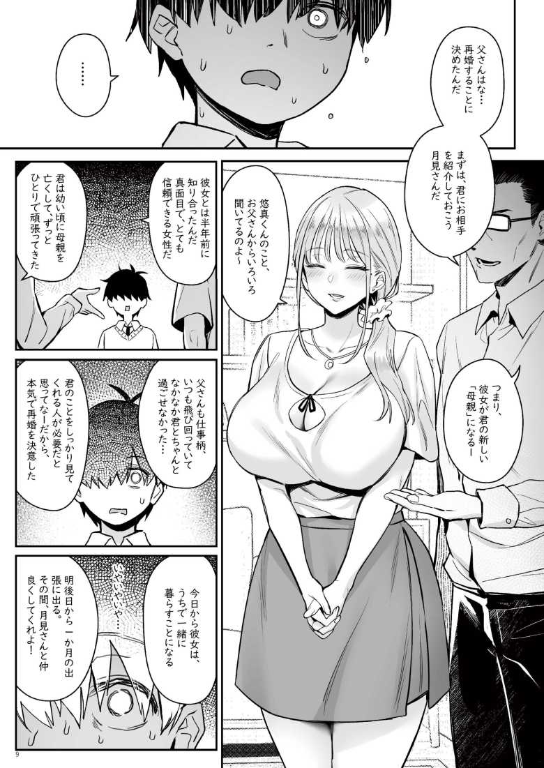 【エロ同人】「あら…?勃っちゃったね♥」新しい継母は元魔法少女だった【元魔法少女の家族話 月】