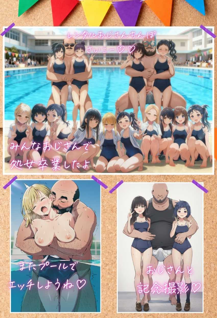 【エロ同人】JKさん「じゃあ…挿れてあげるね♥」文化祭で風俗営業してしまうイカレタ学校w【【大乱交】文化祭JKヘルス VS レンタルおじさんちんぽ】