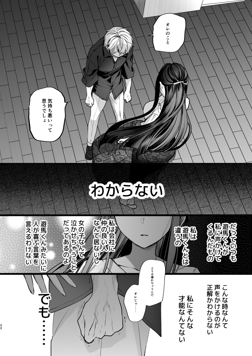 【エロ同人】女上司さん「やぁ”♥きもちいいのっっ♥もぉっ、や”あぁああぁっ♥」女上司と後輩カップルの初デートエッチ【かくしごと×初デート -デカ女上司と元チャラ男の後輩くん#2-】