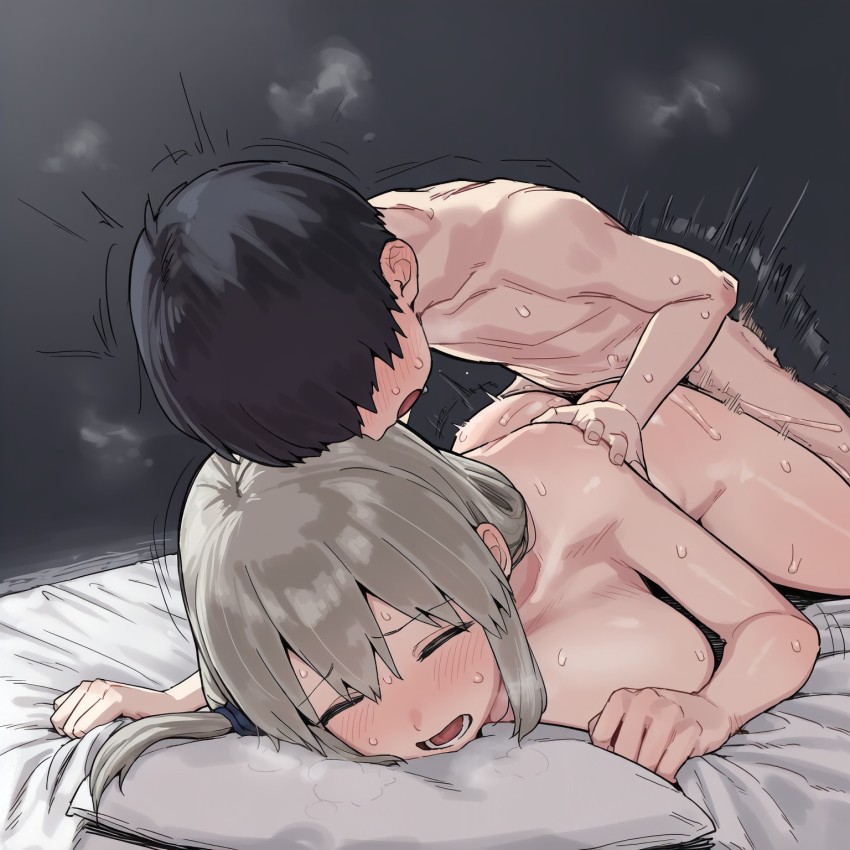 【画像】お姉さん「ちょっ…♥今勉強ちゅっ…♥あ”っ…♥ん”ぅ…♥」お姉さんに腰振りまくるおねショタ画像