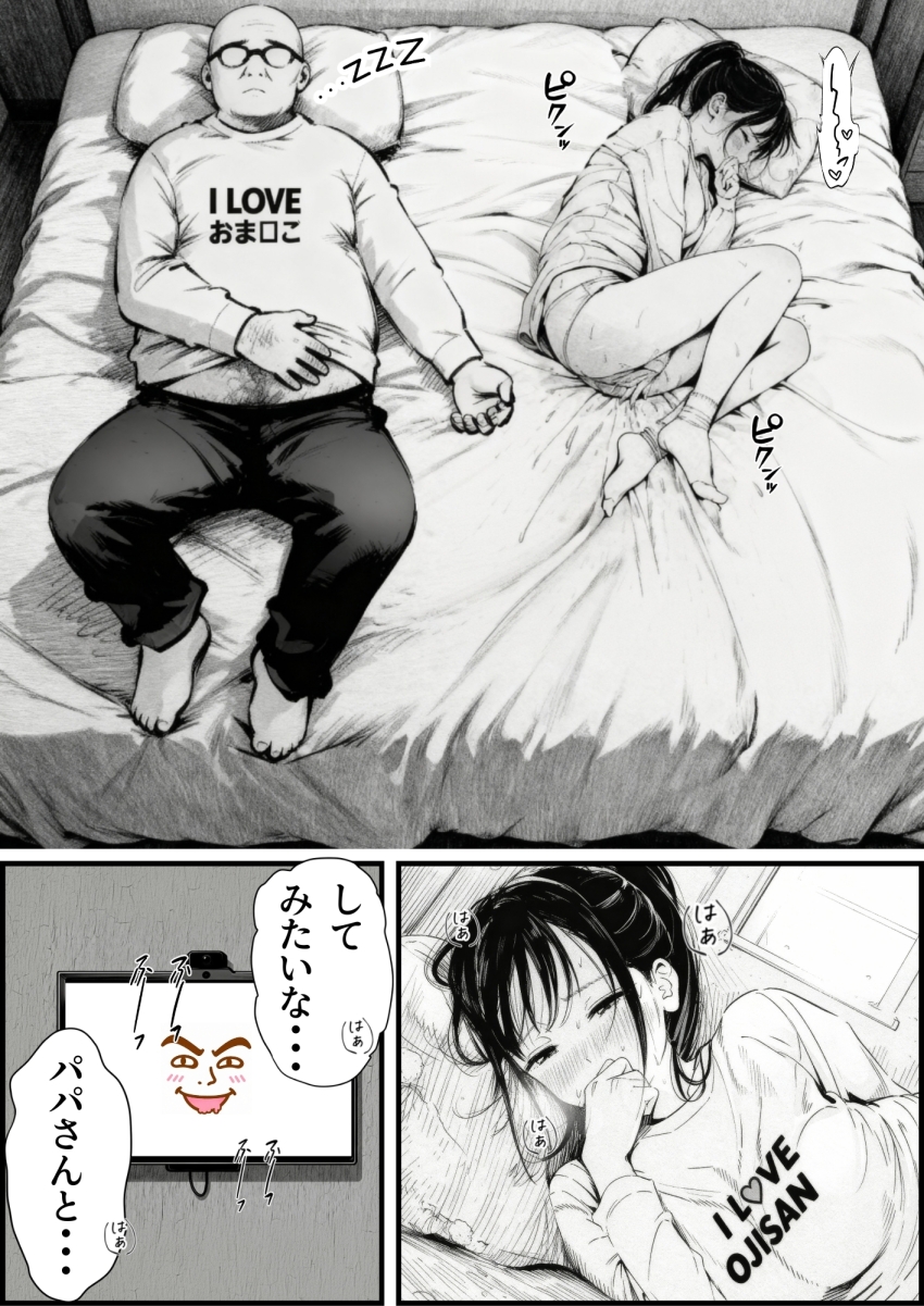 【エロ同人】おじさん「ちゃんと責任は取るからね…はぁはぁ♥」美少女が中年の醜いおじさんに汚されるｗ【セックスしないと出られない部屋に娘の親友と閉じ込められたんだが・・・】