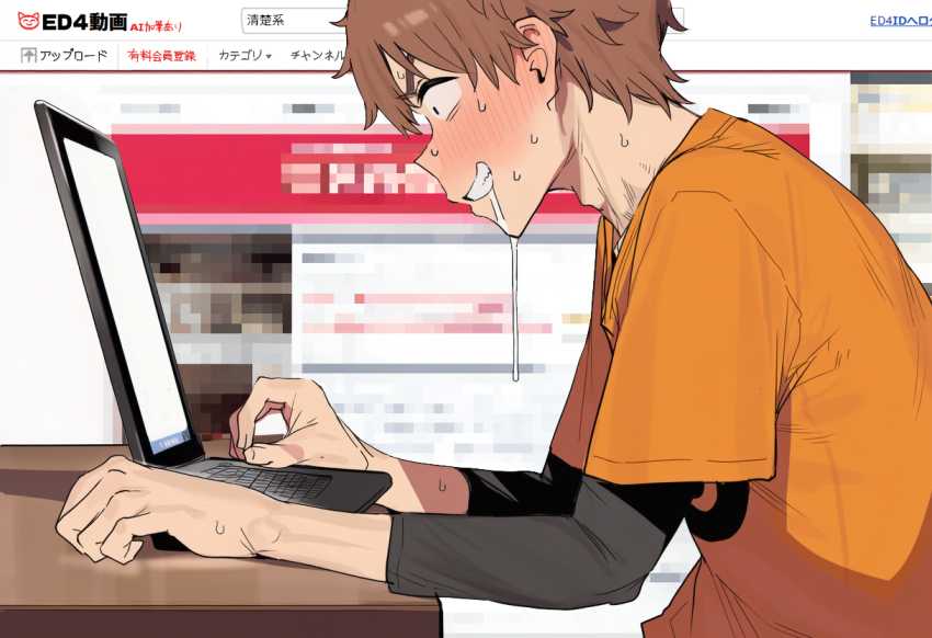 【画像】モニター越しに寝取られる最愛の彼女を見て泣きながら45る男