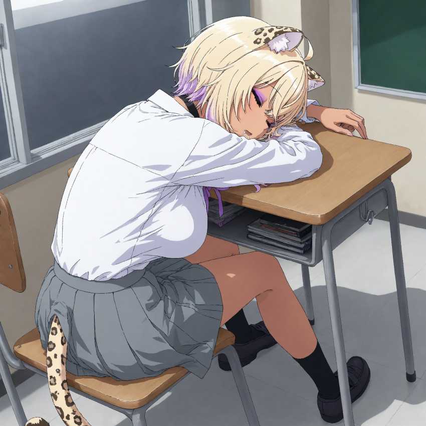 【エロ同人】ギャルさん「ここでシコシコしてもいーよ♥」クラスのギャルさんにトイレで見抜きさせてもらったw【ギャルの猫又さんで見抜き&えっち】