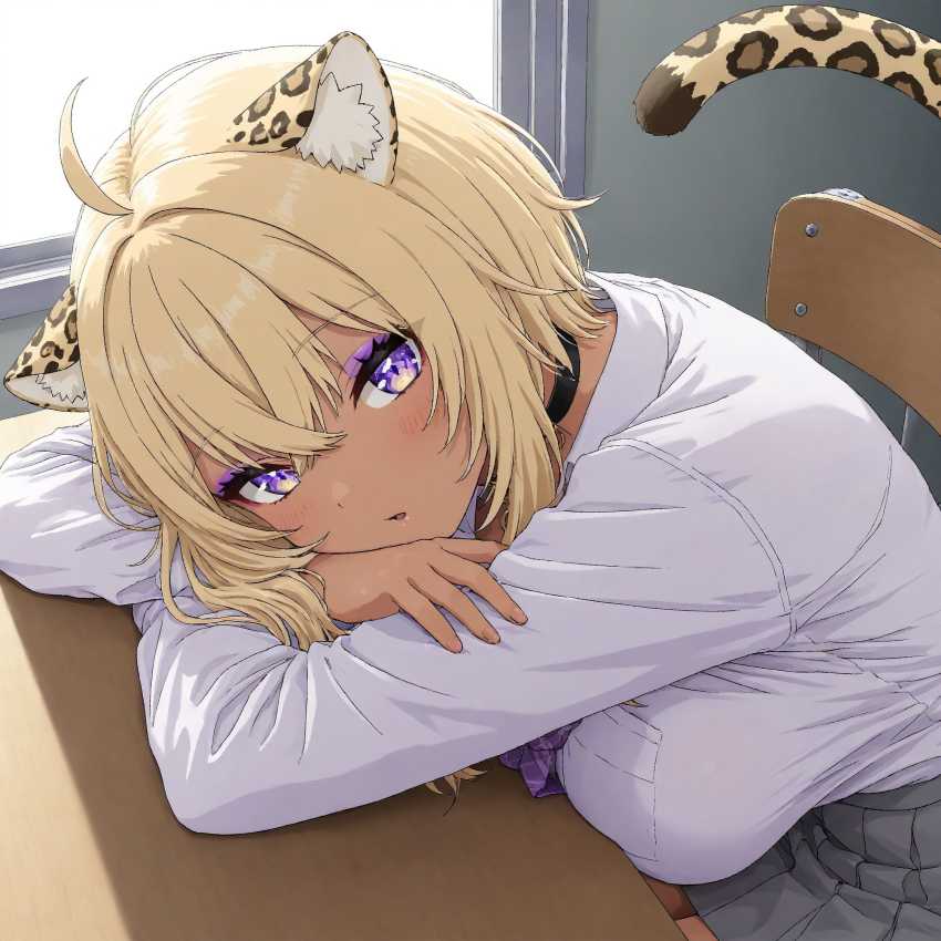 【エロ同人】ギャルさん「ここでシコシコしてもいーよ♥」クラスのギャルさんにトイレで見抜きさせてもらったw【ギャルの猫又さんで見抜き&えっち】