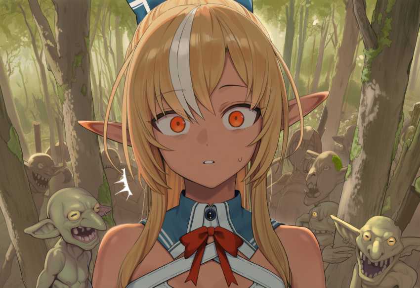 【画像】ゴブリン討伐で巣に乗り込んだ女騎士が逆に囲まれ苗床にされてしまう