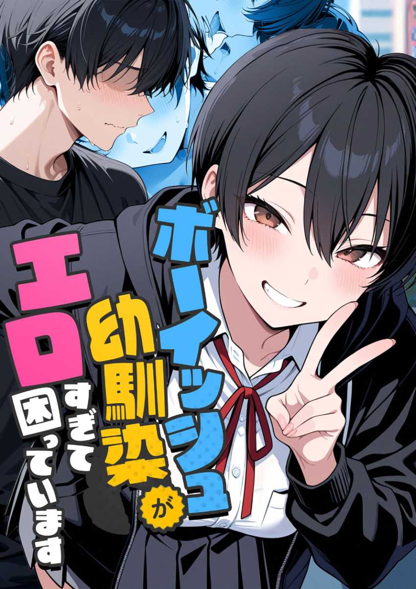【エロ漫画】JKさん「…自分で脱ぐから触んな…!」幼馴染ボーイッシュJKさんと一線超えてしまう【ボーイッシュ幼馴染がエロすぎて困っています】