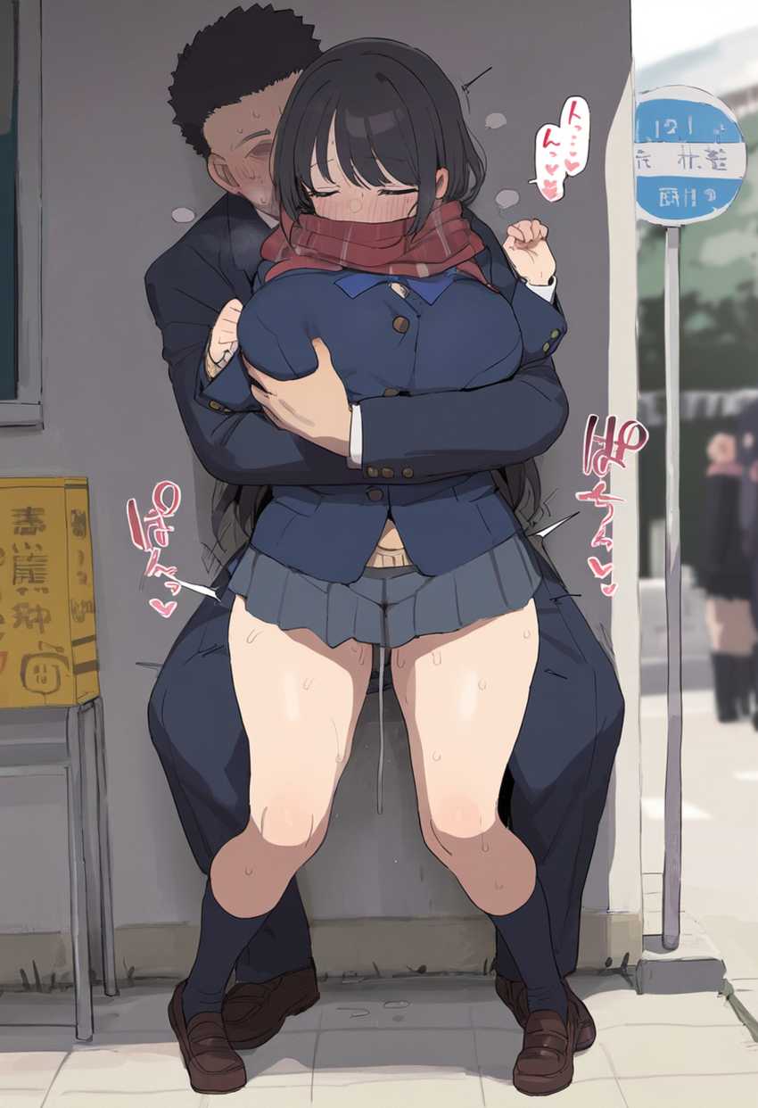 【画像】寒くなってきたから冬服JKさんの中で暖まる画像