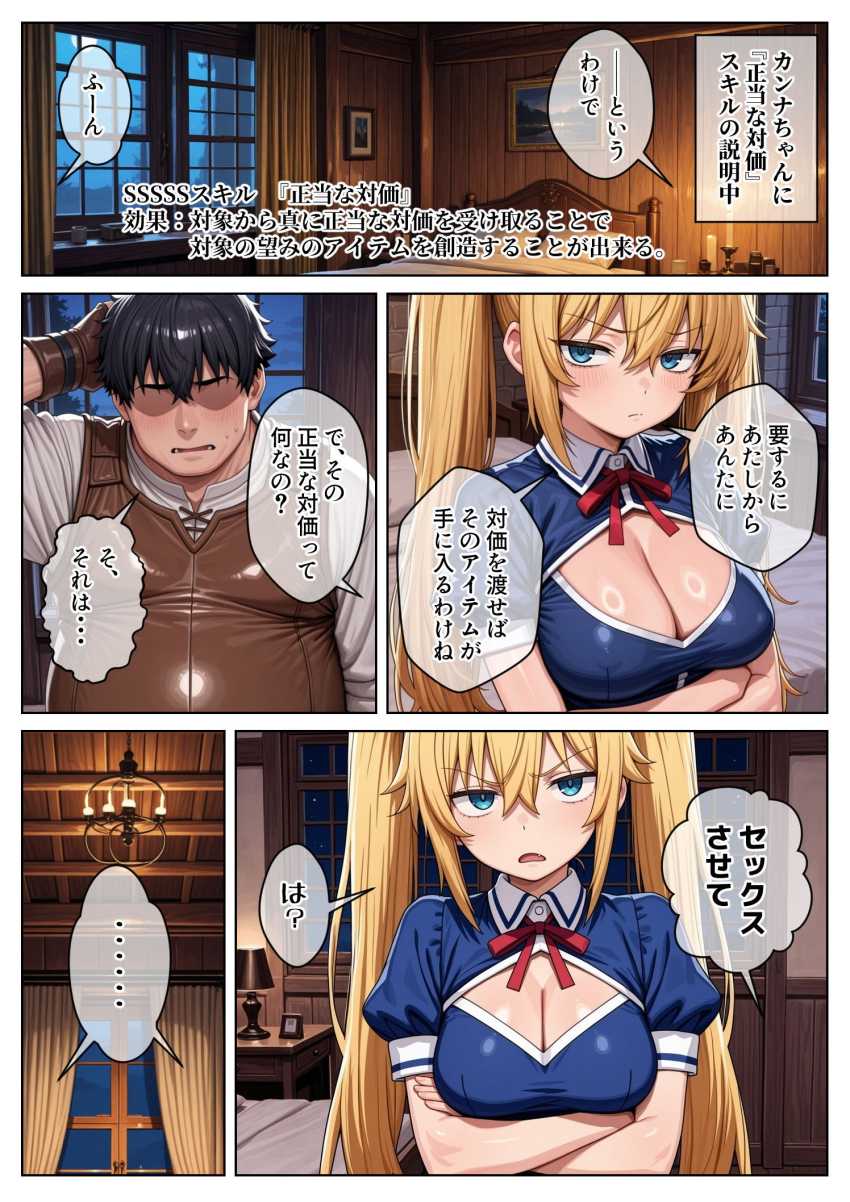 【エロ同人】JKさん「キモイ キモイ キモイッ!マジ無理っ!」【異世界で『正当な対価』スキルを得た俺 対価としてセックスを要求する】