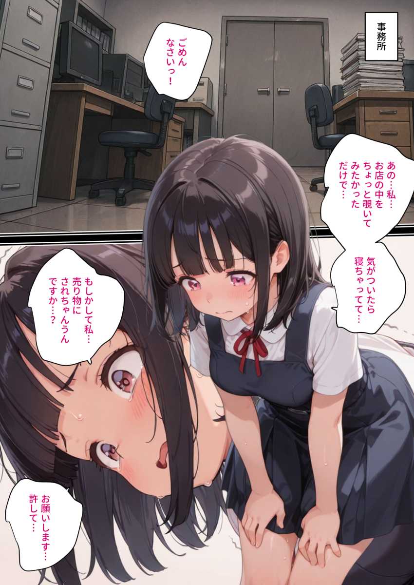 【エロ同人】JKさん「私…悪い子になっちゃったみたいです…♥」特殊なペットショップで性癖歪んだJKさんｗ【人間専門ペットショップ】