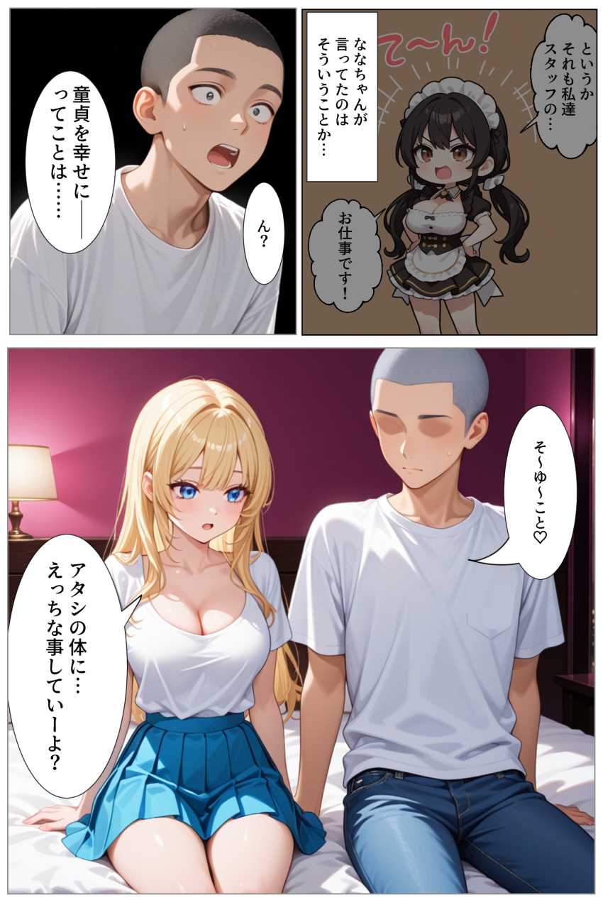 【エロ同人】ギャルさん「じゃ～ん♥ラブホテルです♥」道程にやさしいギャルとヤり放題【ティファニーパーク〜ここのスタッフ全員犯し放題って本当ですか？〜1話】