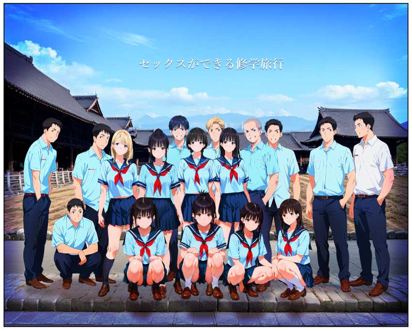 【エロ同人】男さん「この部屋メスクセぇ…w」学生が正しい性教育を学ぶ修学旅行【SEXができる修学旅行】