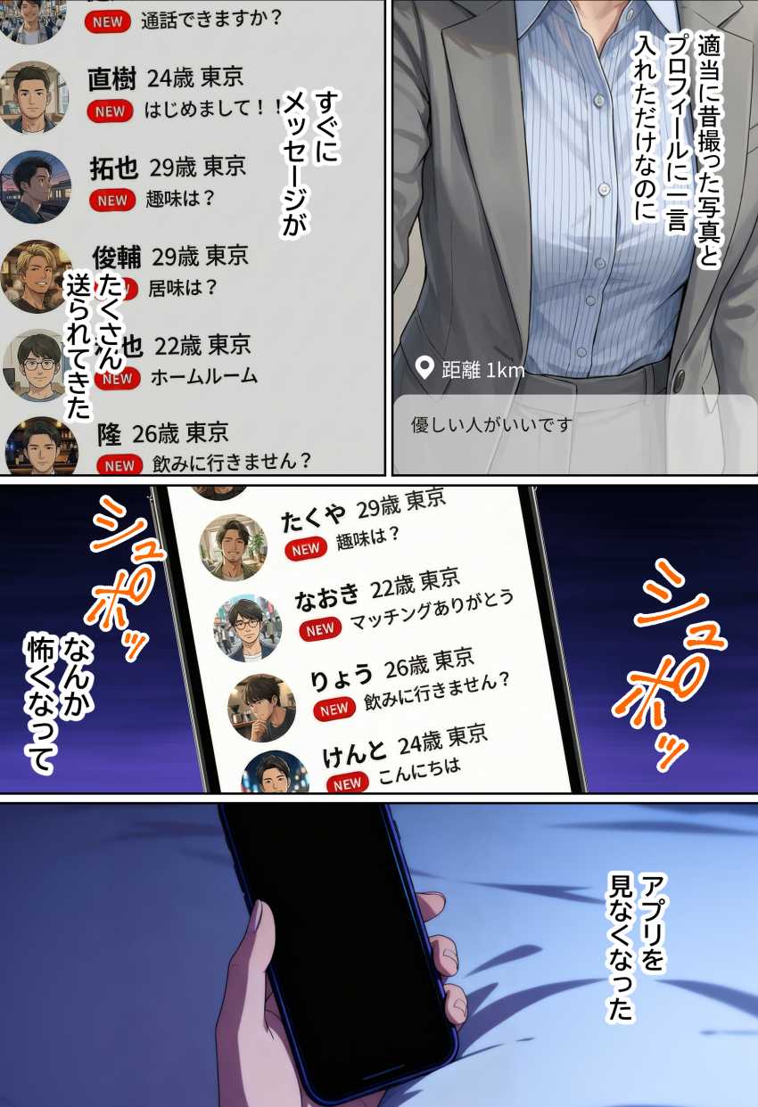 【エロ同人】女さん「めっちゃムラムラしてる…♥」【実話】都合のいい女だったOL(23)がモラハラ彼氏から卒業して、マチアプで本命男を掴むまでwww】