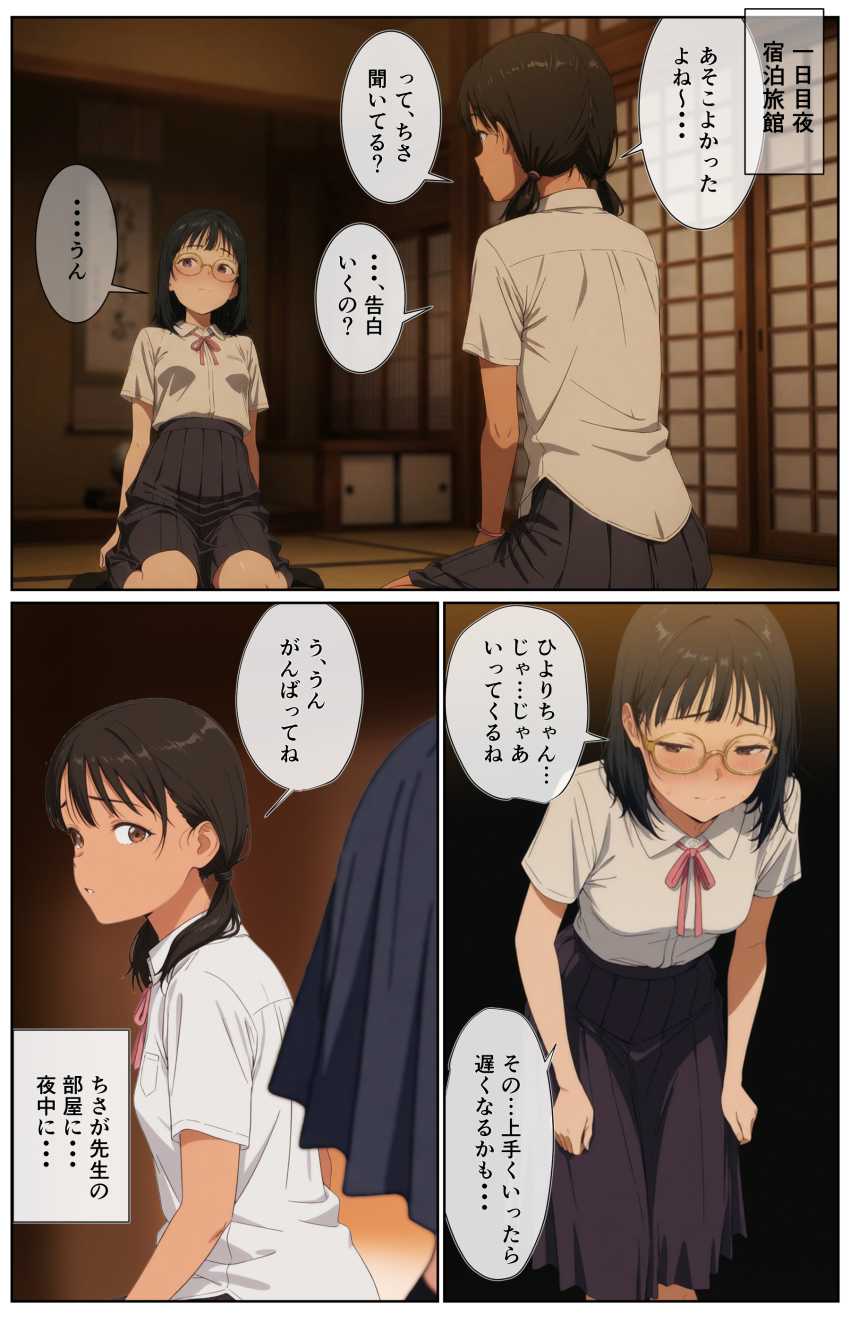 【エロ同人】男さん「おら！処〇じゃねーんだ！股ひらけ！」過疎学校の修学旅行で性教育【過疎中の淫行修学旅行】