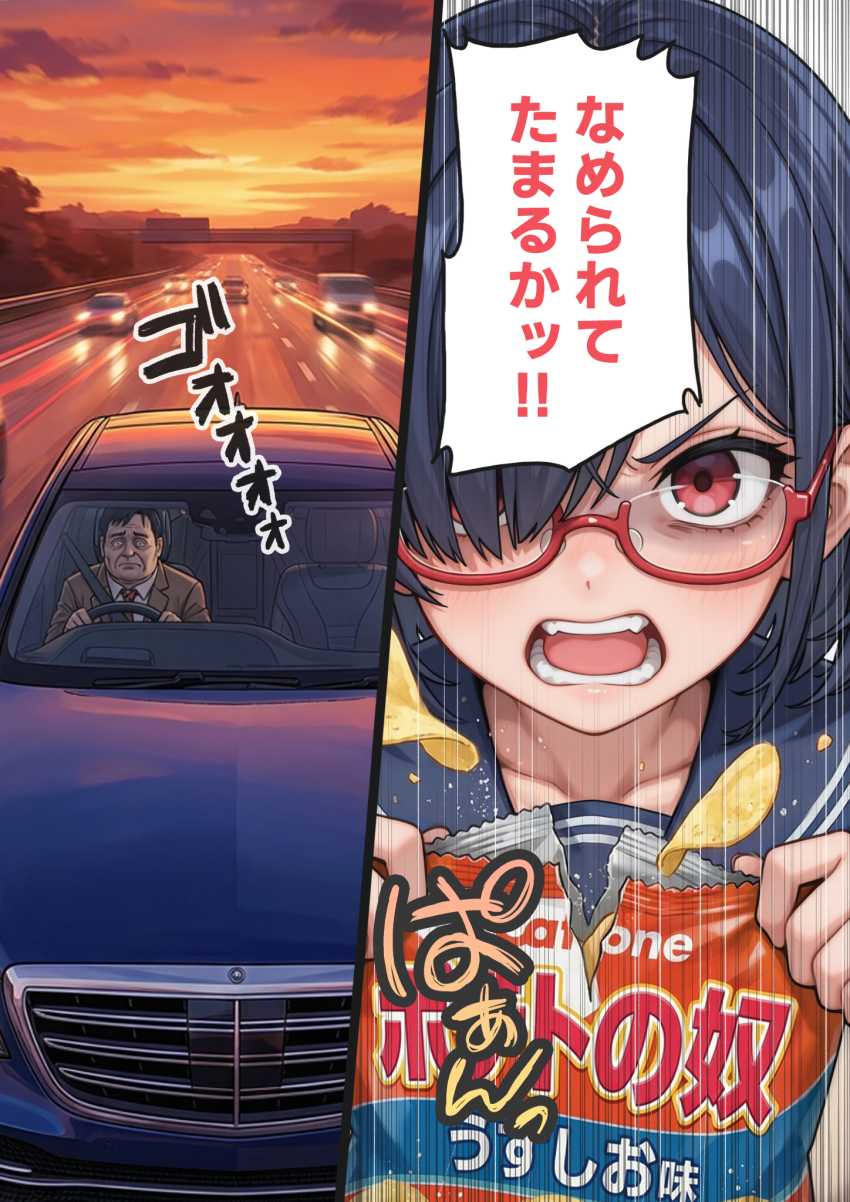 【エロ同人】JKさん「触んないでッ!キモいッ!!」オジサンたちに騙され専用便女にされるJKさん【げんゆで 上】