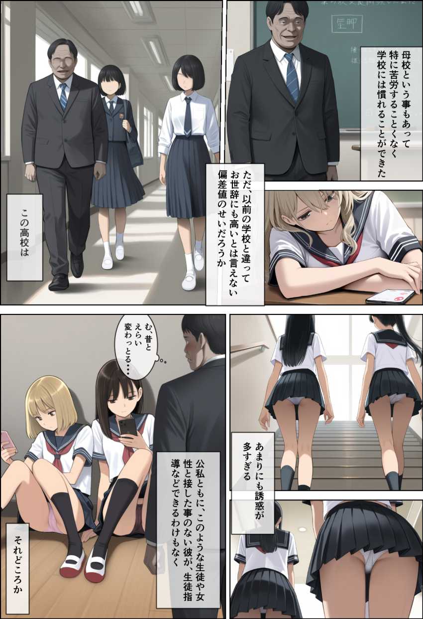 【エロ漫画】JKさん「初めてじゃ…教え子とスルの…♥」学生時代に自分をいじめた同級生に瓜二つなJKさんに睡眠姦【娘たち。昔、大好きだった女の娘、俺をイジメた男の娘。】