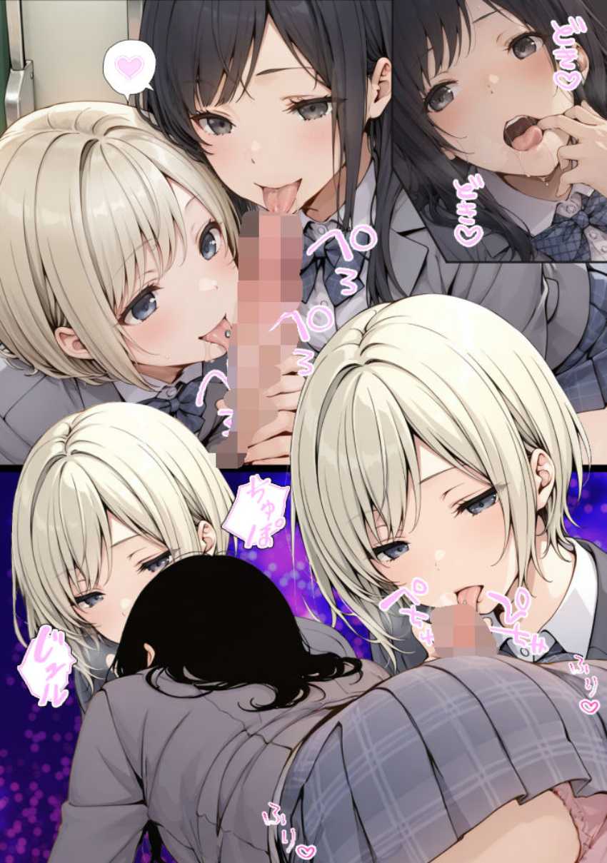 【エロ漫画】JKさん「触られちゃってる…っ」抵抗できないJKさんが痴●されてしまう【気の弱い黒髪少女が電車で痴●に遭って抵抗できず穢される漫画の詳細】