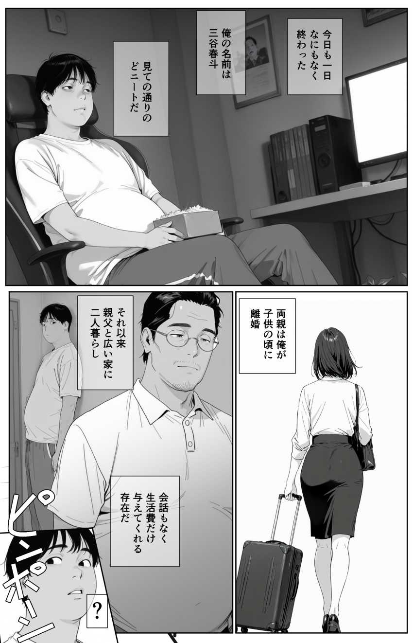 【エロ同人】女さん「もう我慢できない、はやくしよ♥しようよお♥」義理の母妹、家族になるならセッ●スしかない！【ギリ妹ギリ母 ～新しい母と妹と俺の家庭内ギリハーレム性活～】