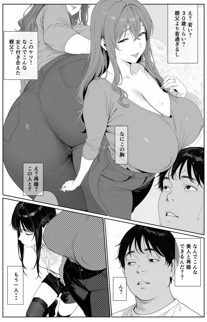 【エロ同人】女さん「もう我慢できない、はやくしよ♥しようよお♥」義理の母妹、家族になるならセッ●スしかない！【ギリ妹ギリ母 ～新しい母と妹と俺の家庭内ギリハーレム性活～】