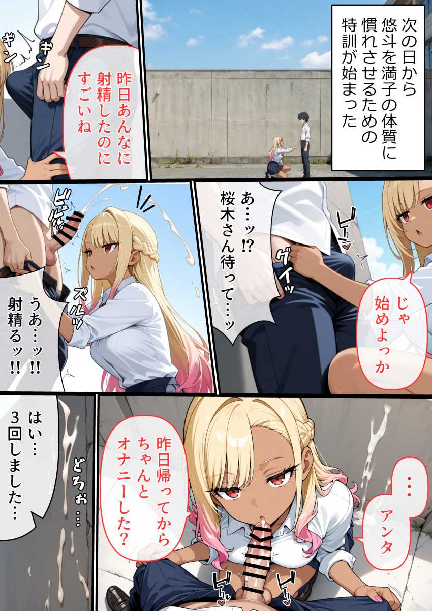 【エロ同人】ギャルさん「ふ～ん…絶倫なんだね♡」特異体質で周囲の男を強制勃起させるJKさん【マ〇コの伝説について】