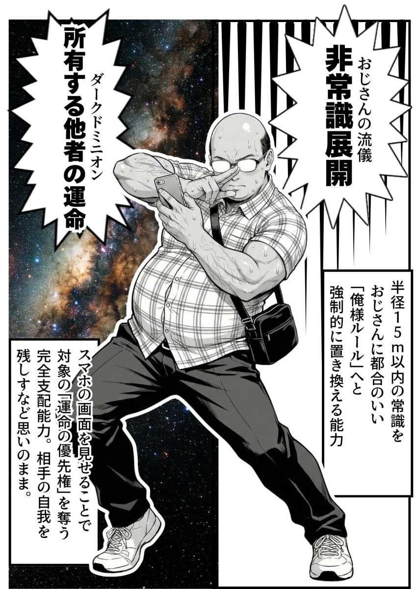 【エロ同人】催眠おじさん「うっは～ｗこれは絶景だね♥」操作系チート覚醒者おじさん無双してしまう【操作系チート能力に覚醒したメタボおじさんが最強スマホで美少女種付け性活】