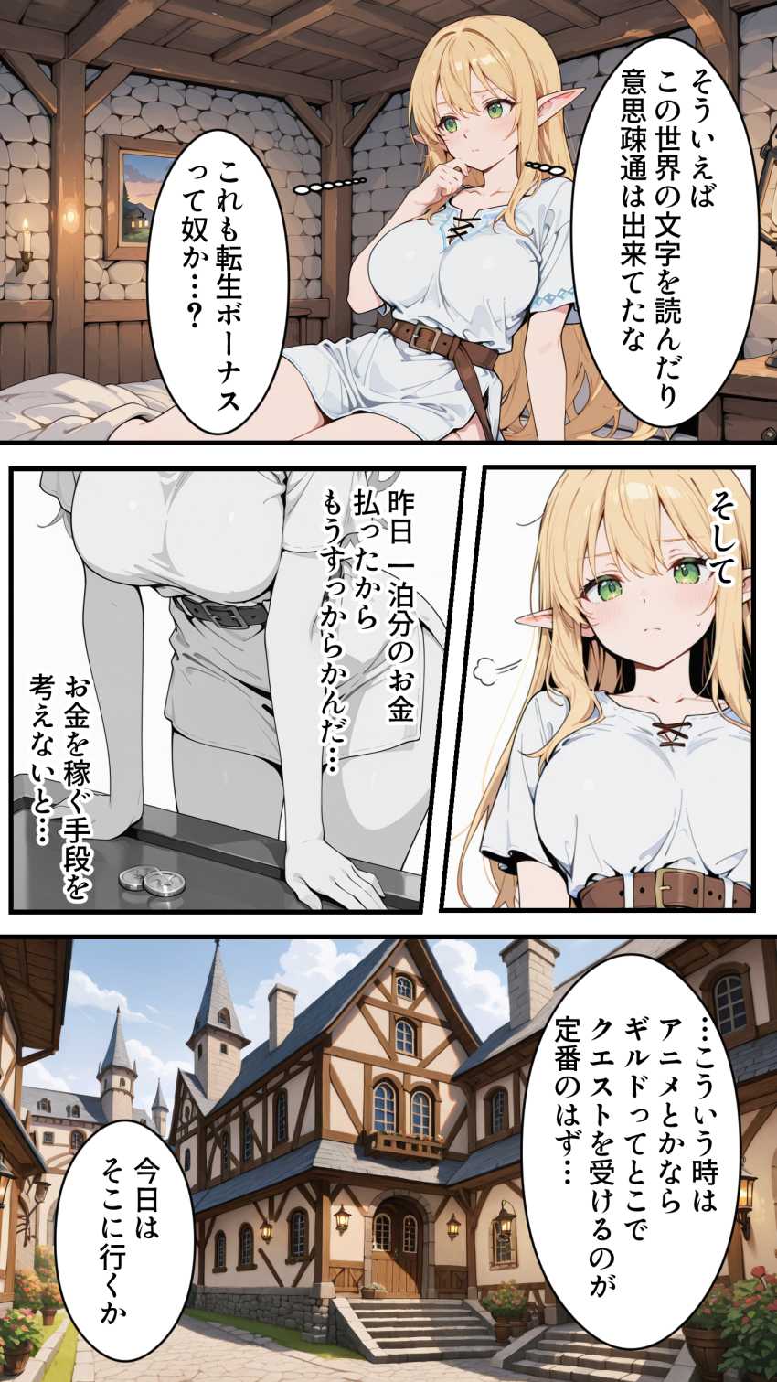 【エロ同人】女さん「魔法でワンパンっすよｗ」異世界転生したらエルフになったｗ【社畜のオレが転生チート『精液吸収成長』でレベル999の淫乱TSエルフ娼婦になる物語】